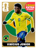 Figurinhas Legend Copa 2026 Extra Sticker Vinícius Junior Ouro