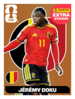 Figurinhas Legend Copa 2026 Extra Sticker Jérémy Doku Bronze