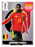 Figurinhas Legend Copa 2026 Extra Sticker Jérémy Doku Prata